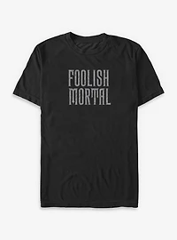 Disney Haunted Mansion Foolish Mortal Text Big & Tall T-Shirt
