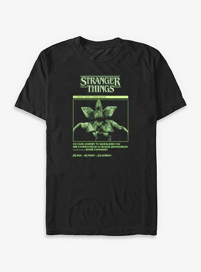 Stranger Things Demogorgon Game Journey Big & Tall T-Shirt