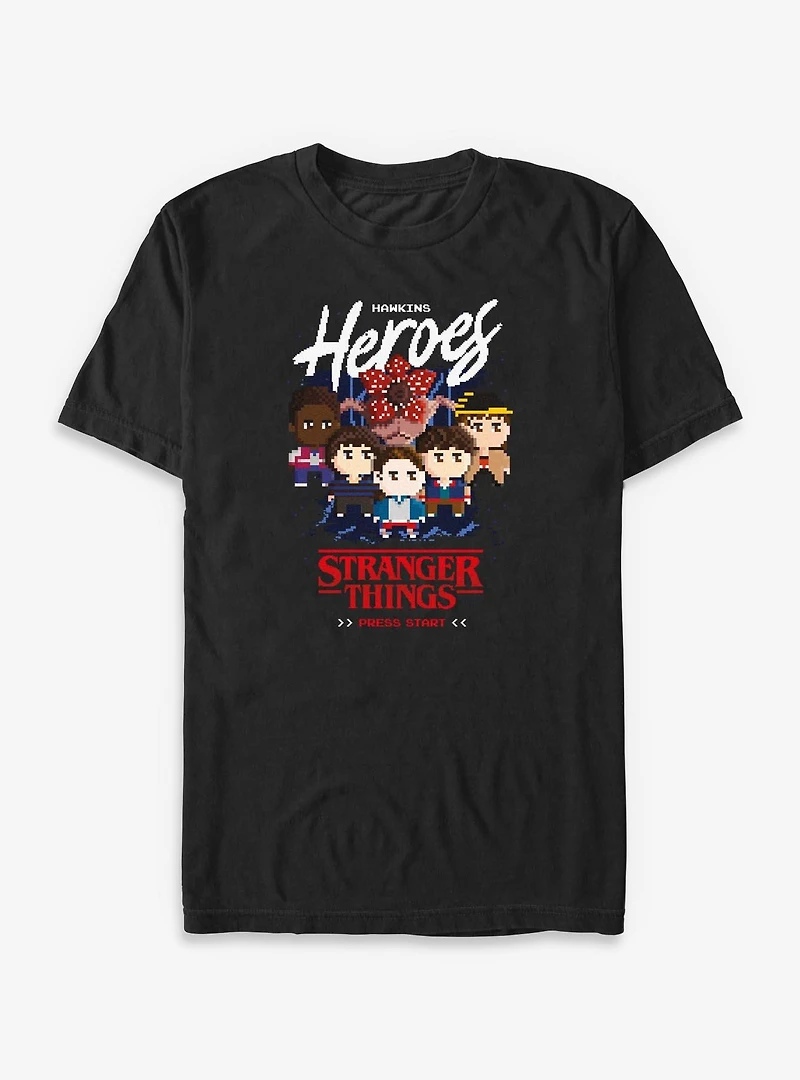 Stranger Things Hawkins Heroes Players Big & Tall T-Shirt