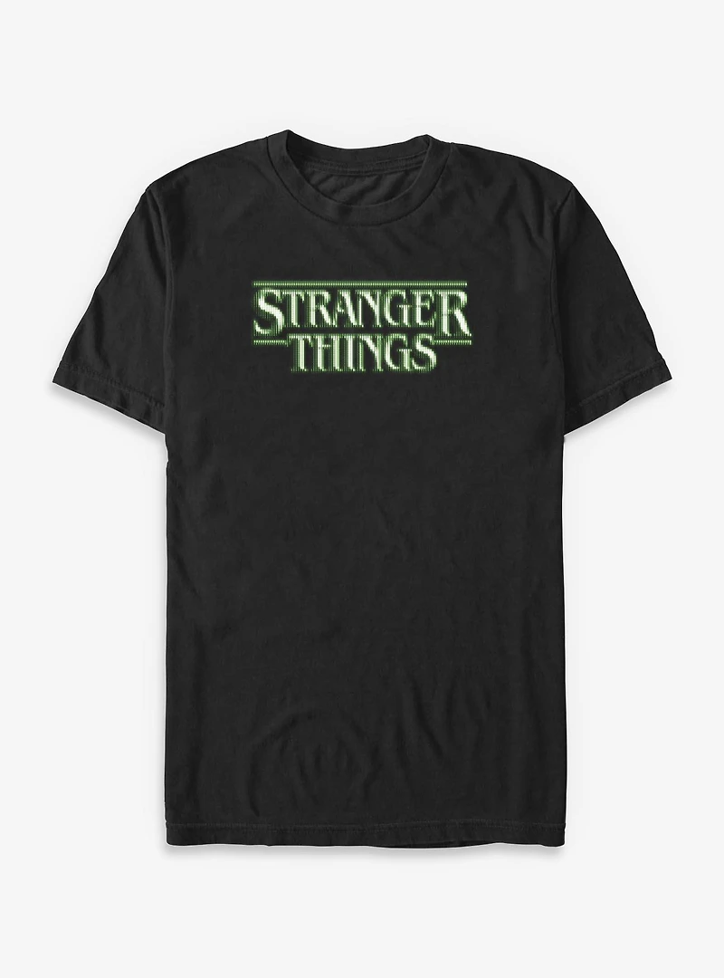 Stranger Things Green Glitch Big & Tall T-Shirt