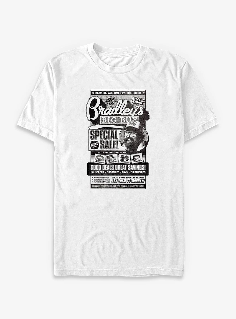 Stranger Things Bradley's Big Buy & Tall T-Shirt
