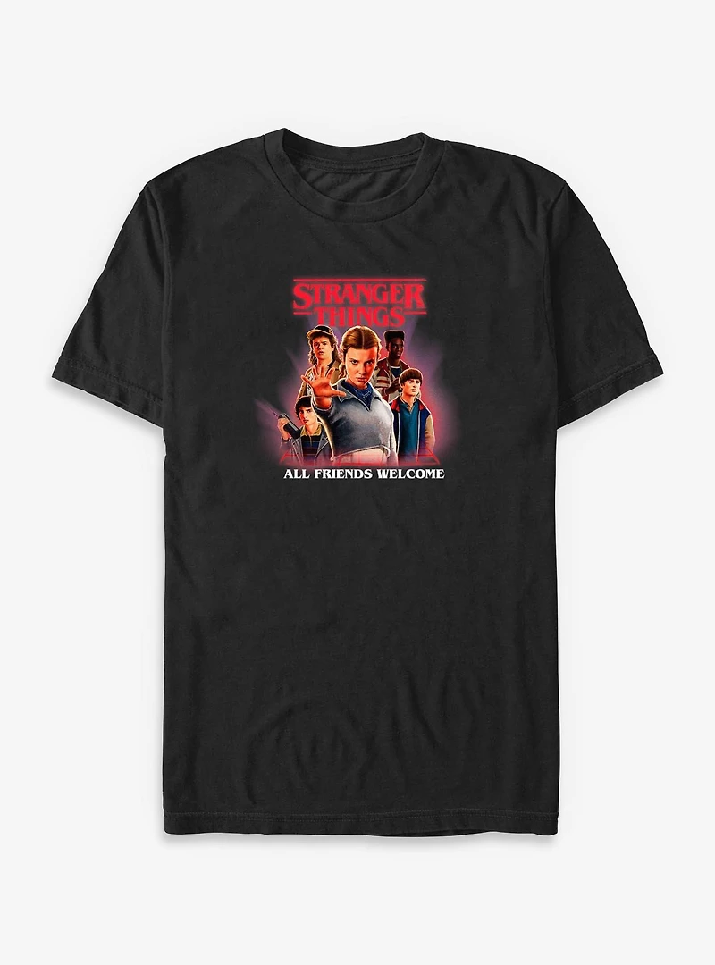 Stranger Things All Friends Welcome Big & Tall T-Shirt