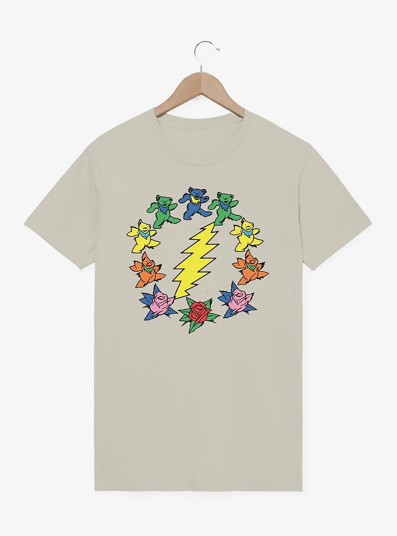 The Greatful Dead Dancing Bear Bolt Logo T-Shirt