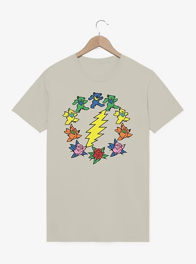 The Greatful Dead Dancing Bear Bolt Logo T-Shirt