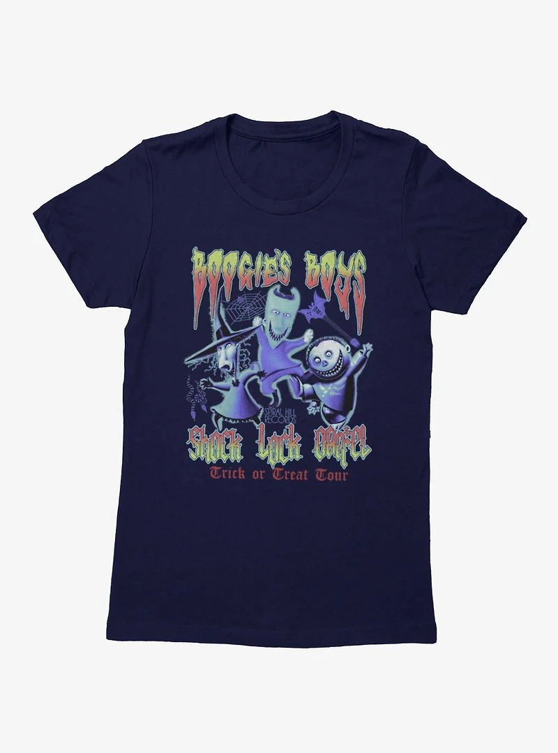 Disney The Nightmare Before Christmas Boogie's Boys Trick Or Treat Tour Womens T-Shirt Box Lunch Exclusive