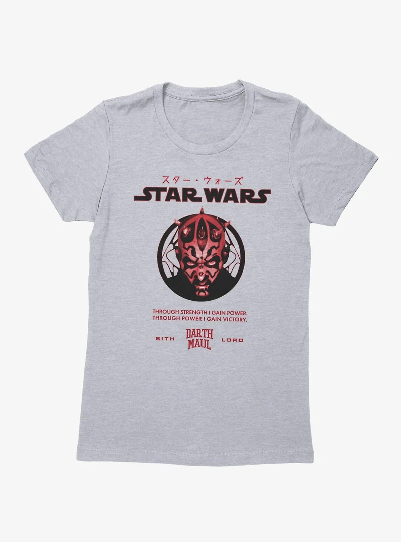 Star Wars Darth Maul Power Womens T-Shirt Box Lunch Exclusive