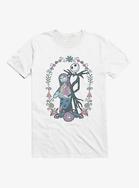 Disney The Nightmare Before Christmas Jack and Sally Flowers T-Shirt Box Lunch Exclusive