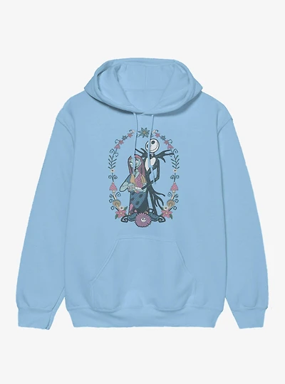 Disney The Nightmare Before Christmas Jack and Sally Flowers Hoodie Box Lunch Exclusive