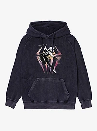 Marvel Spider Gwen Watercolor Logo Mineral Wash Hoodie Box Lunch Exclusive