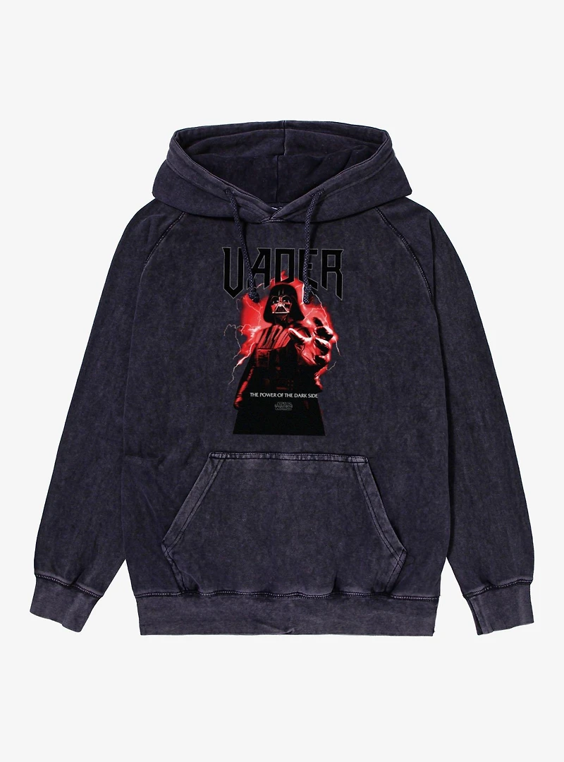 Star Wars Vader The Power Of Dark Side Mineral Wash Hoodie Box Lunch Exclusive