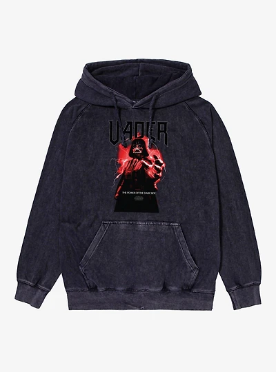 Star Wars Vader The Power Of Dark Side Mineral Wash Hoodie Box Lunch Exclusive