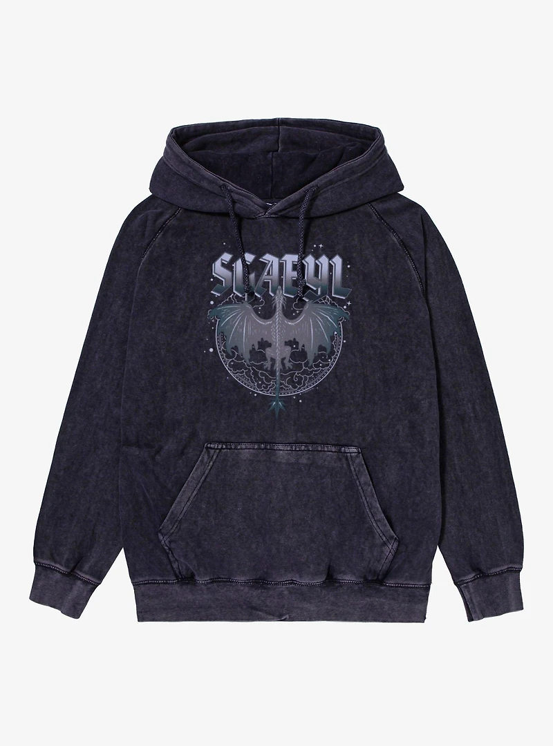 Fourth Wing Sgaeyl Flight Mineral Wash Hoodie Box Lunch Exclusive
