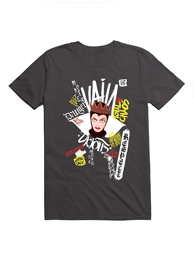 Disney Villains Snow White Evil Queen Graffiti T-Shirt Box Lunch Exclusive