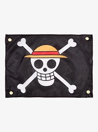 One Piece Straw Hat Crew Jolly Roger Mini Wall Flag - BoxLunch Exclusive