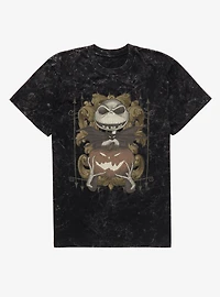 Disney The Nightmare Before Christmas Jack Pumpkin Flourish Mineral Wash T-Shirt Box Lunch Exclusive