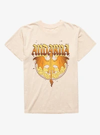 Fourth Wing Andarna Flight Mineral Wash T-Shirt Box Lunch Exclusive