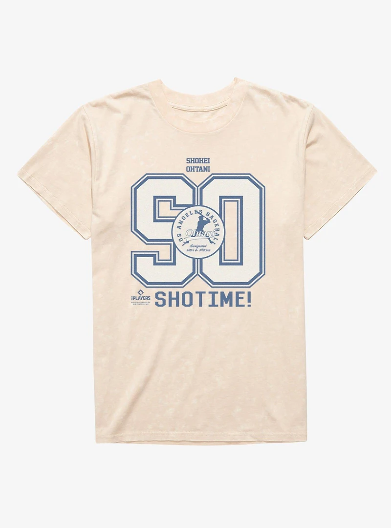 MLB Shohei Ohtani 90 Los Angeles Dodgers Shotime Mineral Wash T-Shirt Box Lunch Exclusive