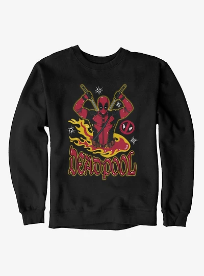 Marvel Deadpool 3 Fire Sweatshirt Box Lunch Exclusive