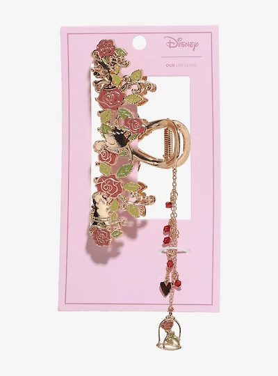 Disney Beauty and the Beast Roses Metal Claw Clip — BoxLunch Exclusive