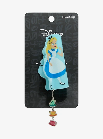 Disney Alice in Wonderland Dangling Tea Cups Claw Clip — BoxLunch Exclusive