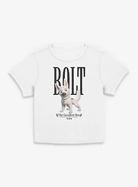 Disney Bolt The Goodest Boy Black Text Womens Baby T-Shirt