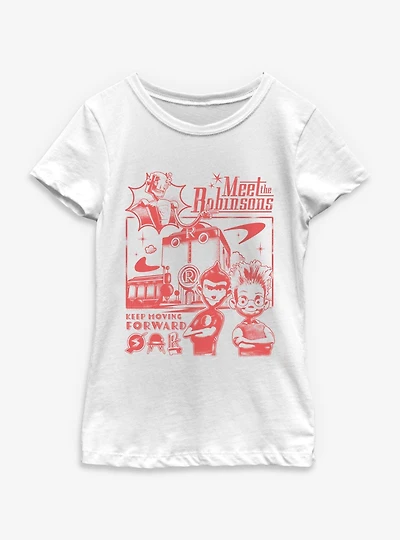 Disney Meet The Robinsons Keep Movig Forward Youth Girls T-Shirt