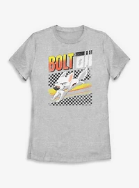 Disney Bolt Fast Racing Checkers Womens T-Shirt