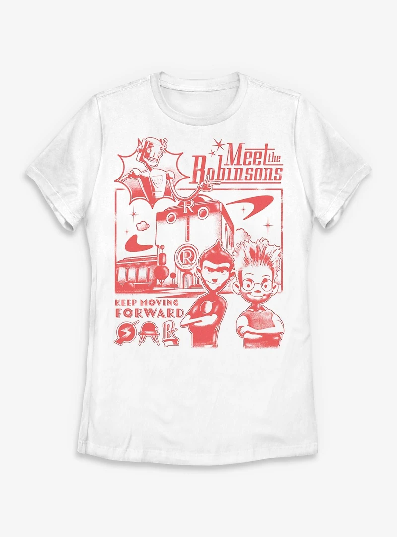 Disney Meet The Robinsons Keep Movig Forward Womens T-Shirt