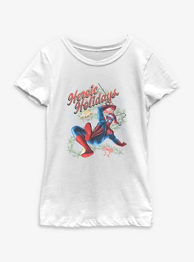 Marvel Spider-Man Holiday Spiderman Youth Girls T-Shirt