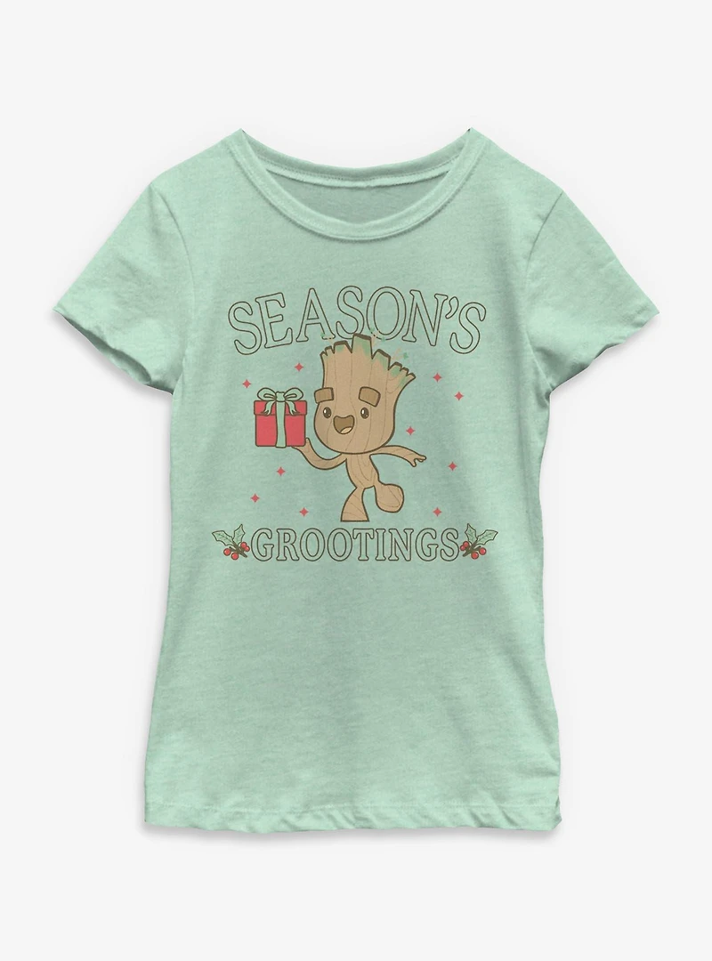 Marvel Groot Tree Season Youth Girls T-Shirt