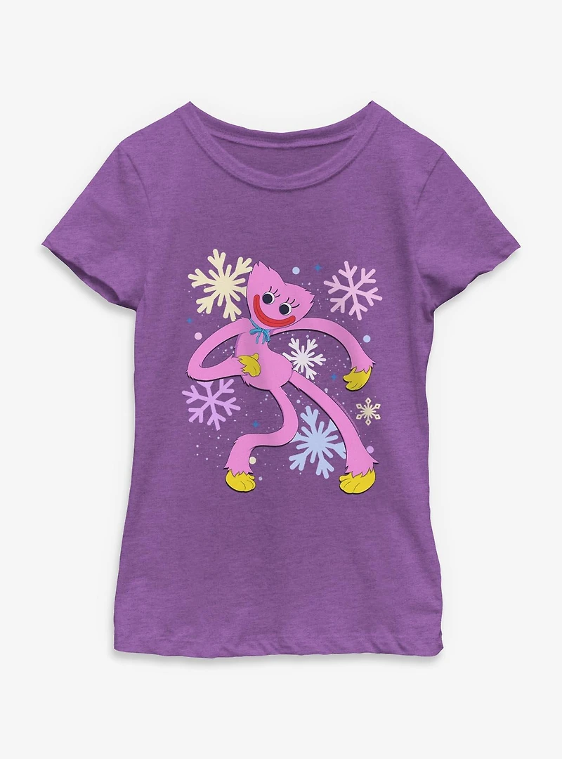 Poppy Playtime Kissy Missy Snowflakes Youth Girls T-Shirt