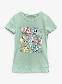 Disney Princesses Festive Coquette Princess Youth Girls T-Shirt