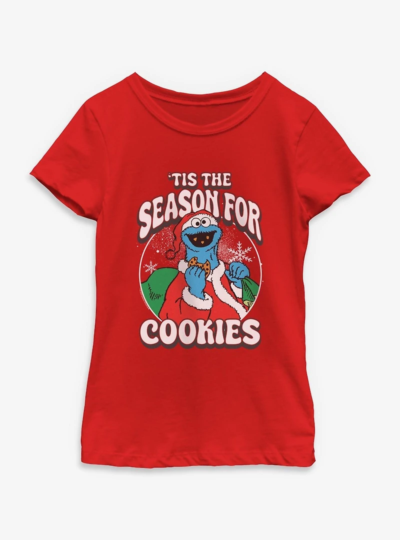Sesame Street Season For Cookies Youth Girls T-Shirt