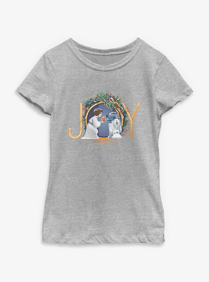 Star Wars R2D2 And Leia Joy Youth Girls T-Shirt
