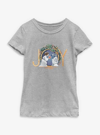Star Wars R2D2 And Leia Joy Youth Girls T-Shirt