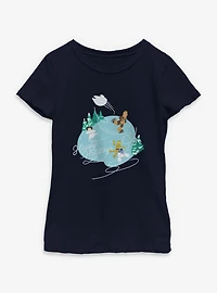 Star Wars Happy Holidays Ice Skating Youth Girls T-Shirt