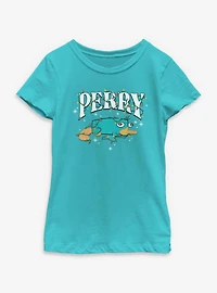 Disney Phineas and Ferb Perry Christmas Lights Youth Girls T-Shirt