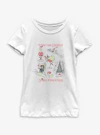 Dr. Seuss How The Grinch Stole Christmas Youth Girls T-Shirt