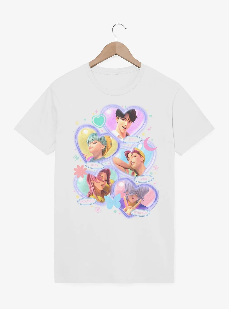 Kpop Demon Hunters Saja Boys Group Heart T-Shirt