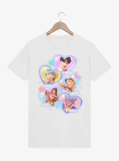 Kpop Demon Hunters Saja Boys Group Heart T-Shirt