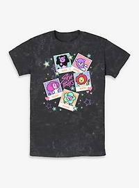 Kpop Demon Hunters Saja Friends Polaroids Mineral Wash T-Shirt