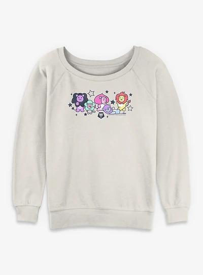 Kpop Demon Hunters Saja Friends Lions Womens Slouchy Sweatshirt