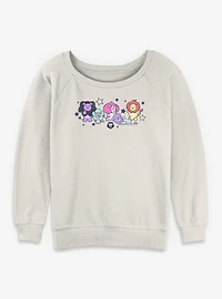 Kpop Demon Hunters Saja Friends Lions Womens Slouchy Sweatshirt