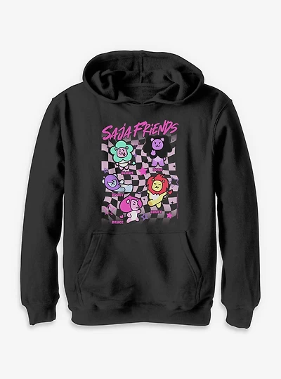 Kpop Demon Hunters Saja Friends Jumble Youth Hoodie