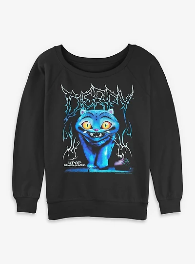 Kpop Demon Hunters Derpy Rock Womens Slouchy Sweatshirt Box Lunch Exclusive