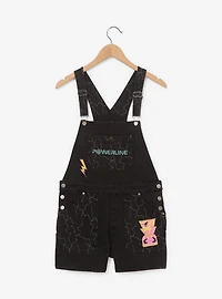 Disney A Goofy Movie Powerline Lightning Women's Short Overalls - BoxLunch Exclusive