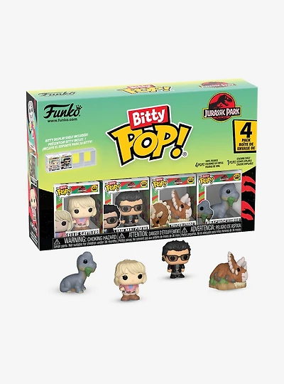 Funko Bitty Pop! Jurassic Park Ellie Sattler & Friends Mini Vinyl Figure Set