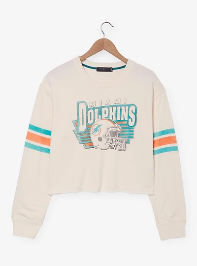 NFL Miami Dolphins Women's Cropped Crewneck - BoxLunch Exclusive