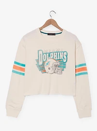 NFL Miami Dolphins Women's Cropped Crewneck - BoxLunch Exclusive