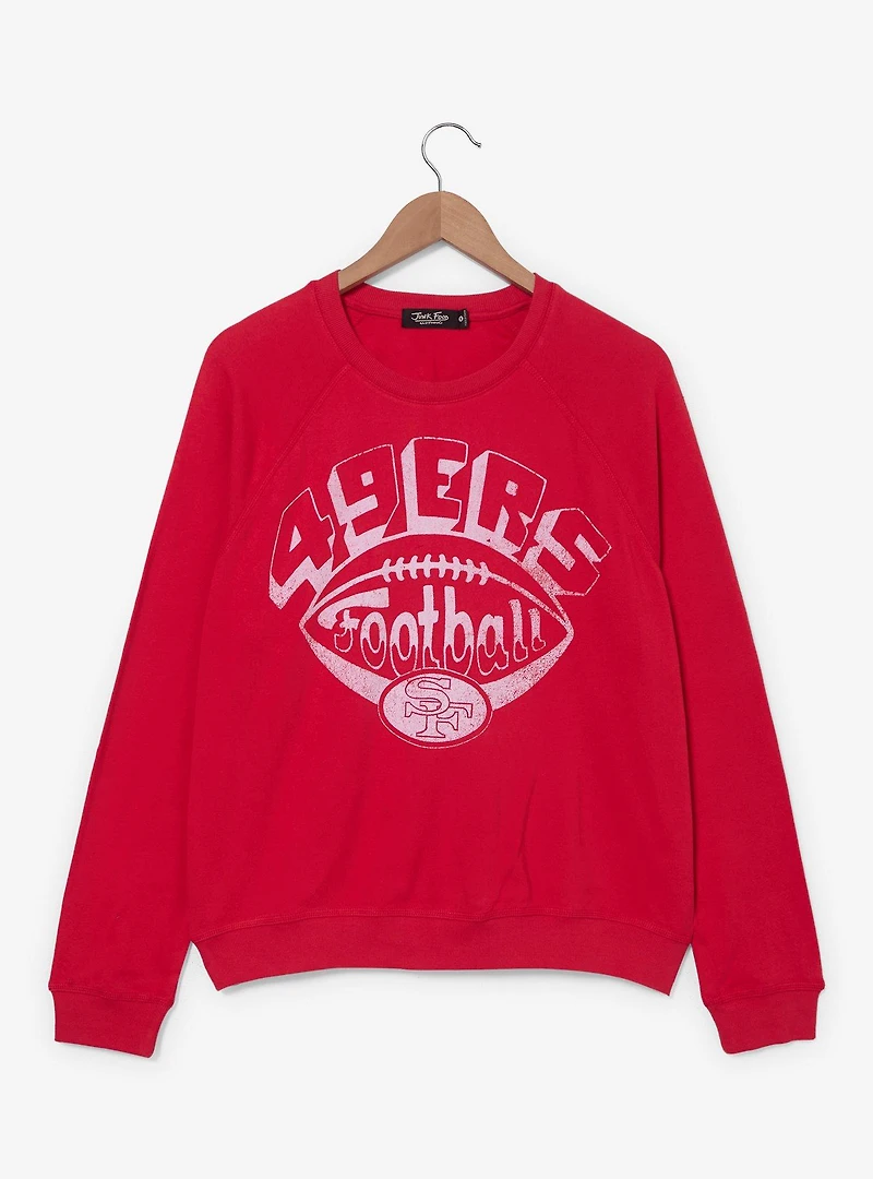 NFL San Francisco 49ers Football Women's Crewneck — BoxLunch Exclusive